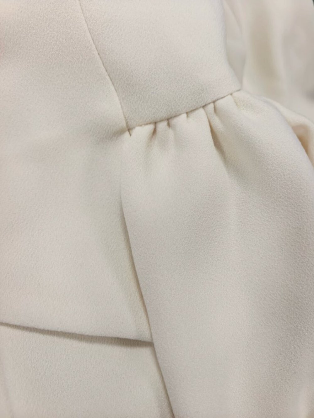 REISS Leah Jumpsuit US 6/8/10 Strapless Draped Ivory White - Picture 8 of 10